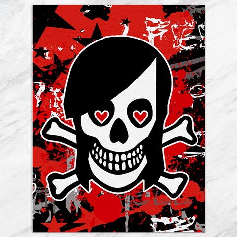 Emo Girl Skull Canvas 36  x 48  from ArtsNow.com 35.26 x46.15  Canvas - 1