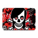 Emo Girl Skull Plate Mat