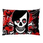 Emo Girl Skull Pillow Case