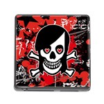 Emo Girl Skull Memory Card Reader (Square 5 Slot)