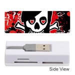 Emo Girl Skull Memory Card Reader (Stick)