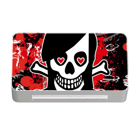 Emo Girl Skull Memory Card Reader with CF from ArtsNow.com Front