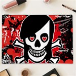 Emo Girl Skull Cosmetic Bag (XXL)