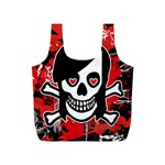 Emo Girl Skull Full Print Recycle Bag (S)