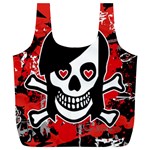 Emo Girl Skull Full Print Recycle Bag (XL)