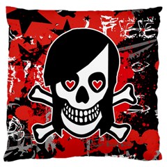 Emo Girl Skull Standard Flano Cushion Case (Two Sides) from ArtsNow.com Back