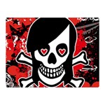 Emo Girl Skull Double Sided Flano Blanket (Mini)