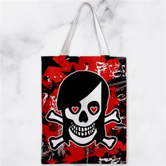 Emo Girl Skull Zipper Classic Tote Bag from ArtsNow.com Back