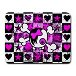 Emo Scene Girl Skull Small Mousepad