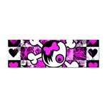 Emo Scene Girl Skull Sticker (Bumper)