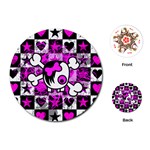 Emo Scene Girl Skull Playing Cards Single Design (Round)