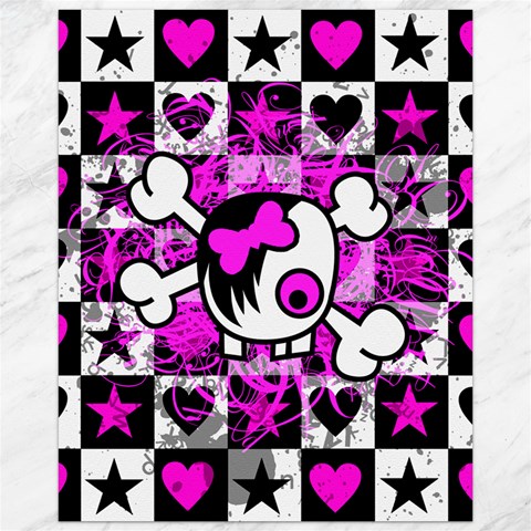Emo Scene Girl Skull Canvas 16  x 20  from ArtsNow.com 15.75 x19.29  Canvas - 1