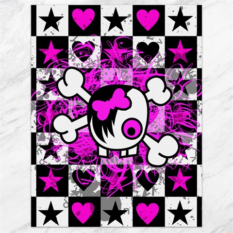 Emo Scene Girl Skull Canvas 18  x 24  from ArtsNow.com 17.8 x23.08  Canvas - 1