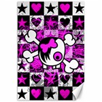 Emo Scene Girl Skull Canvas 20  x 30 