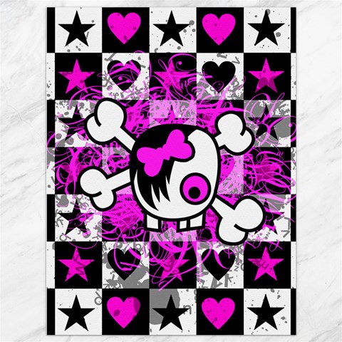 Emo Scene Girl Skull Canvas 36  x 48  from ArtsNow.com 35.26 x46.15  Canvas - 1