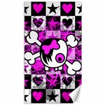 Emo Scene Girl Skull Canvas 40  x 72 