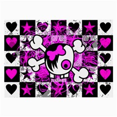 Emo Scene Girl Skull Large Glasses Cloth (2 Sides) from ArtsNow.com Back