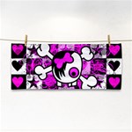 Emo Scene Girl Skull Hand Towel