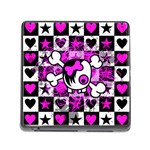 Emo Scene Girl Skull Memory Card Reader (Square 5 Slot)