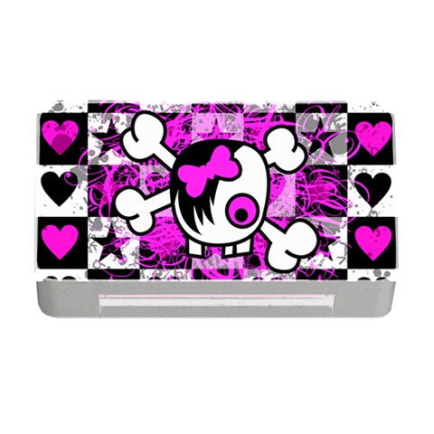 Emo Scene Girl Skull Memory Card Reader with CF from ArtsNow.com Front