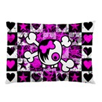 Emo Scene Girl Skull Pillow Case (Two Sides)