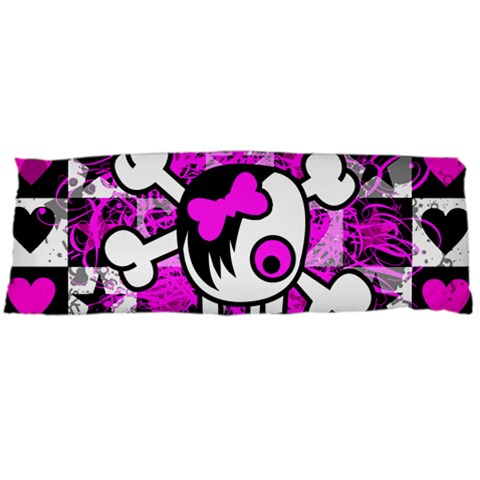 Emo Scene Girl Skull Body Pillow Case (Dakimakura) from ArtsNow.com Body Pillow Case