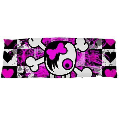 Emo Scene Girl Skull Body Pillow Case Dakimakura (Two Sides) from ArtsNow.com Front