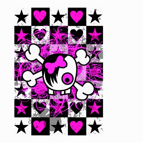 Emo Scene Girl Skull Small Garden Flag (Two Sides) from ArtsNow.com Front