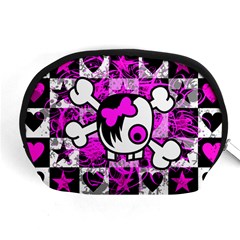 Emo Scene Girl Skull Accessory Pouch (Medium) from ArtsNow.com Front