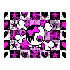 Emo Scene Girl Skull Double Sided Flano Blanket (Mini) from ArtsNow.com 35 x27  Blanket Back