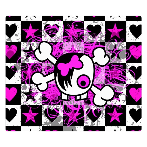 Emo Scene Girl Skull Double Sided Flano Blanket (Small) from ArtsNow.com 50 x40  Blanket Front