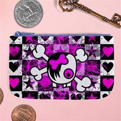 Emo Scene Girl Skull Large Coin Purse from ArtsNow.com Front