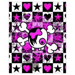 Emo Scene Girl Skull Drawstring Pouch (XL) from ArtsNow.com Front