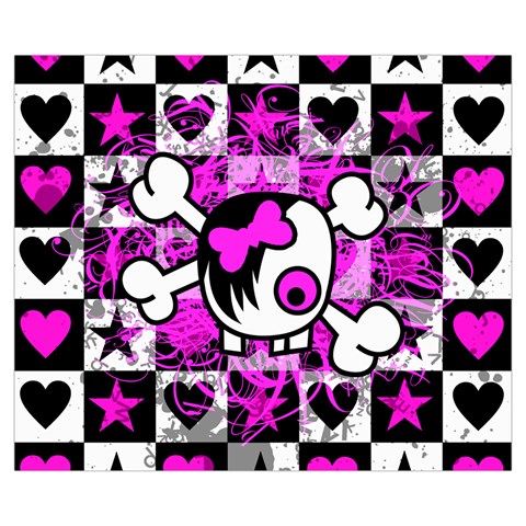 Emo Scene Girl Skull Medium Tote Bag from ArtsNow.com Front
