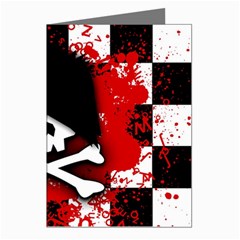 Emo Skull Greeting Cards (Pkg of 8) from ArtsNow.com Left