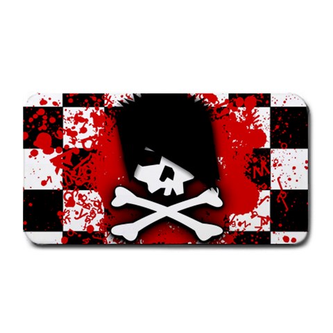 Emo Skull Medium Bar Mat from ArtsNow.com 16 x8.5  Bar Mat