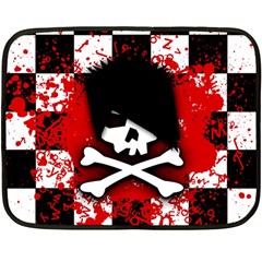 Emo Skull Double Sided Fleece Blanket (Mini) from ArtsNow.com 35 x27  Blanket Front