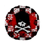 Emo Skull Standard 15  Premium Round Cushion 