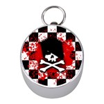 Emo Skull Silver Compass (Mini)