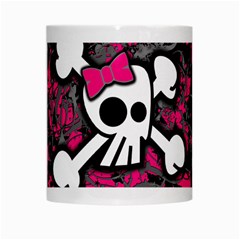 Girly Skull & Crossbones White Mug from ArtsNow.com Center