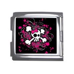 Girly Skull & Crossbones Mega Link Italian Charm (18mm)