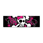 Girly Skull & Crossbones Sticker (Bumper)