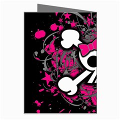 Girly Skull & Crossbones Greeting Card from ArtsNow.com Right