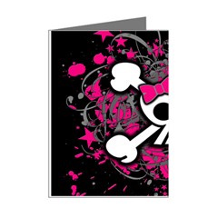 Girly Skull & Crossbones Mini Greeting Cards (Pkg of 8) from ArtsNow.com Right