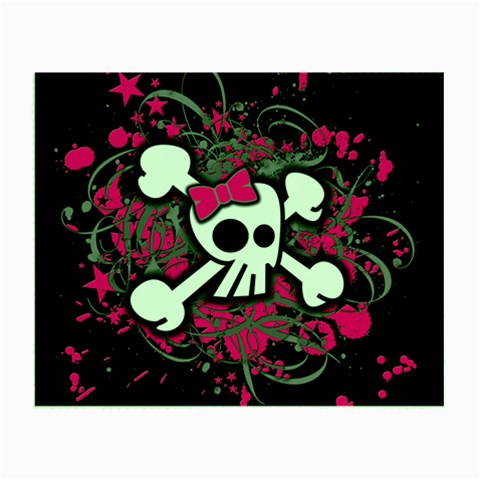 Girly Skull & Crossbones Small Glasses Cloth from ArtsNow.com Front