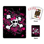 Girly Skull & Crossbones Playing Cards Single Design (Rectangle)