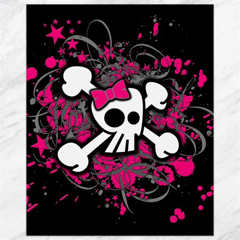 Girly Skull & Crossbones Canvas 16  x 20  from ArtsNow.com 15.75 x19.29  Canvas - 1