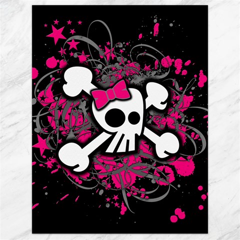 Girly Skull & Crossbones Canvas 18  x 24  from ArtsNow.com 17.8 x23.08  Canvas - 1