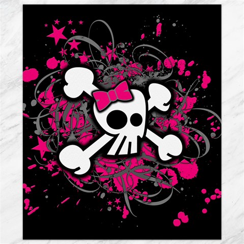 Girly Skull & Crossbones Canvas 20  x 24  from ArtsNow.com 19.57 x23.15  Canvas - 1