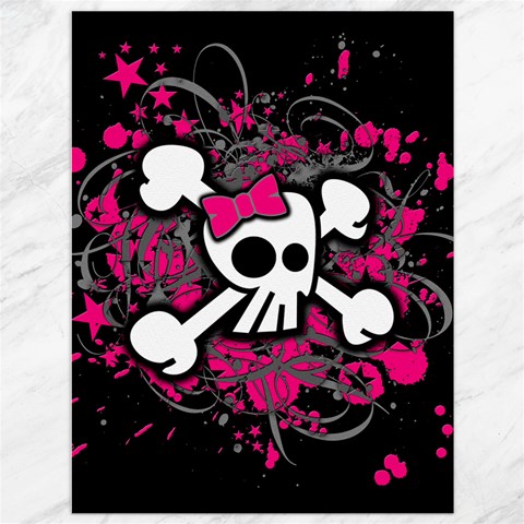 Girly Skull & Crossbones Canvas 36  x 48  from ArtsNow.com 35.26 x46.15  Canvas - 1